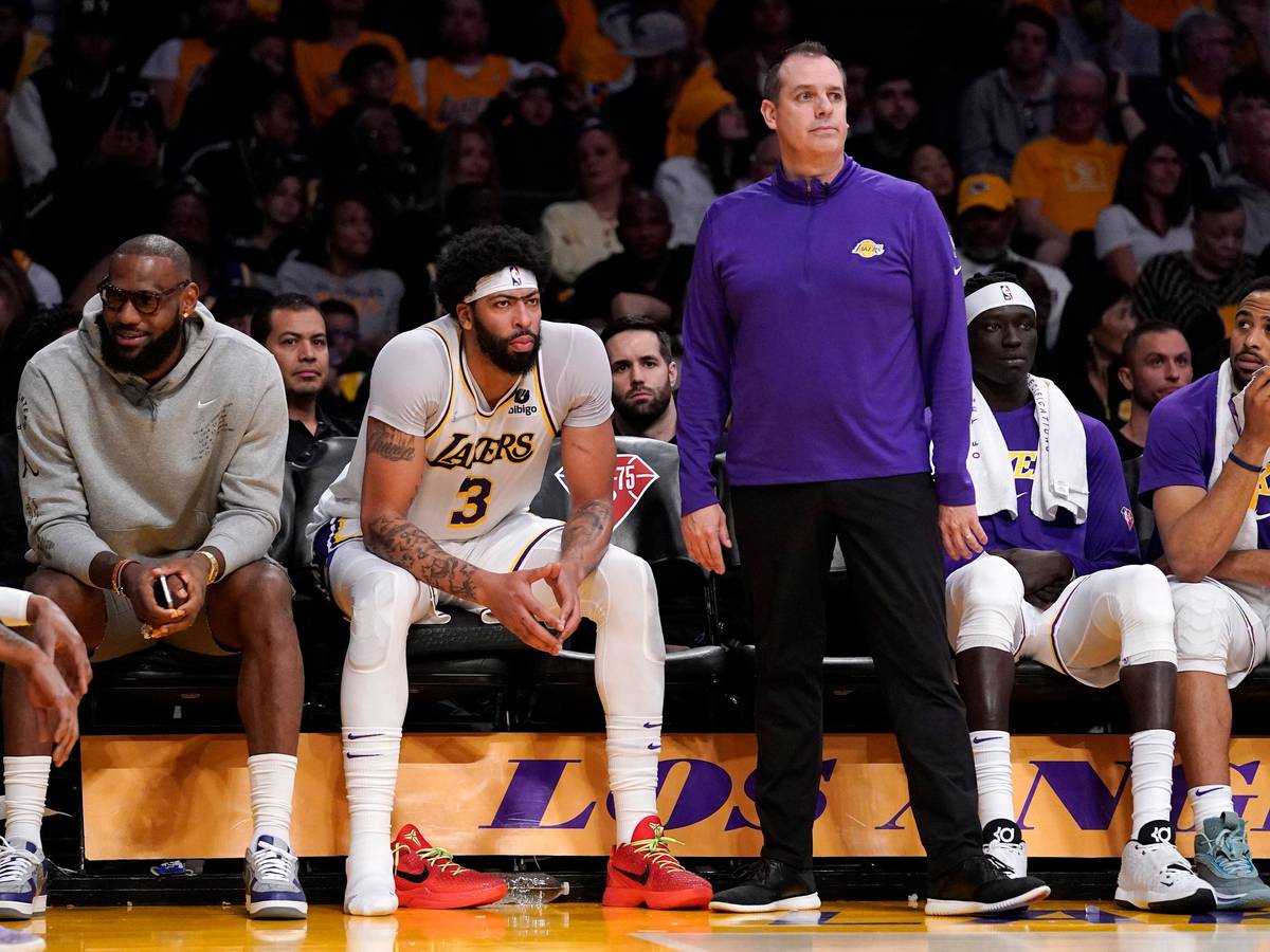 Frank Vogel, Coach der Los Angeles Lakers, an der Seitenlinie.