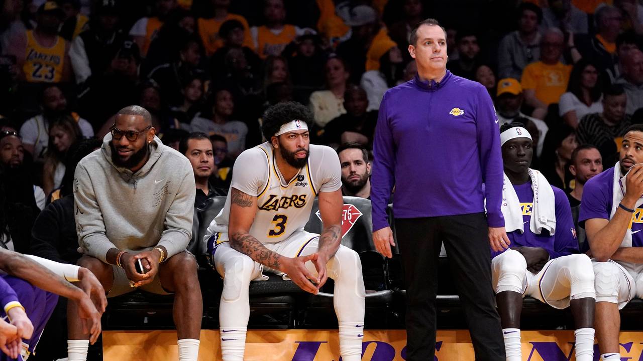 Frank Vogel, Coach der Los Angeles Lakers, an der Seitenlinie.