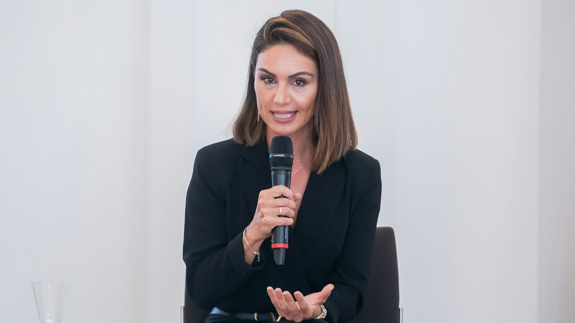 Die Gerüchteküche um Moderatorin Nazan Eckes, hier im September 2021 in Berlin, brodelt gewaltig.