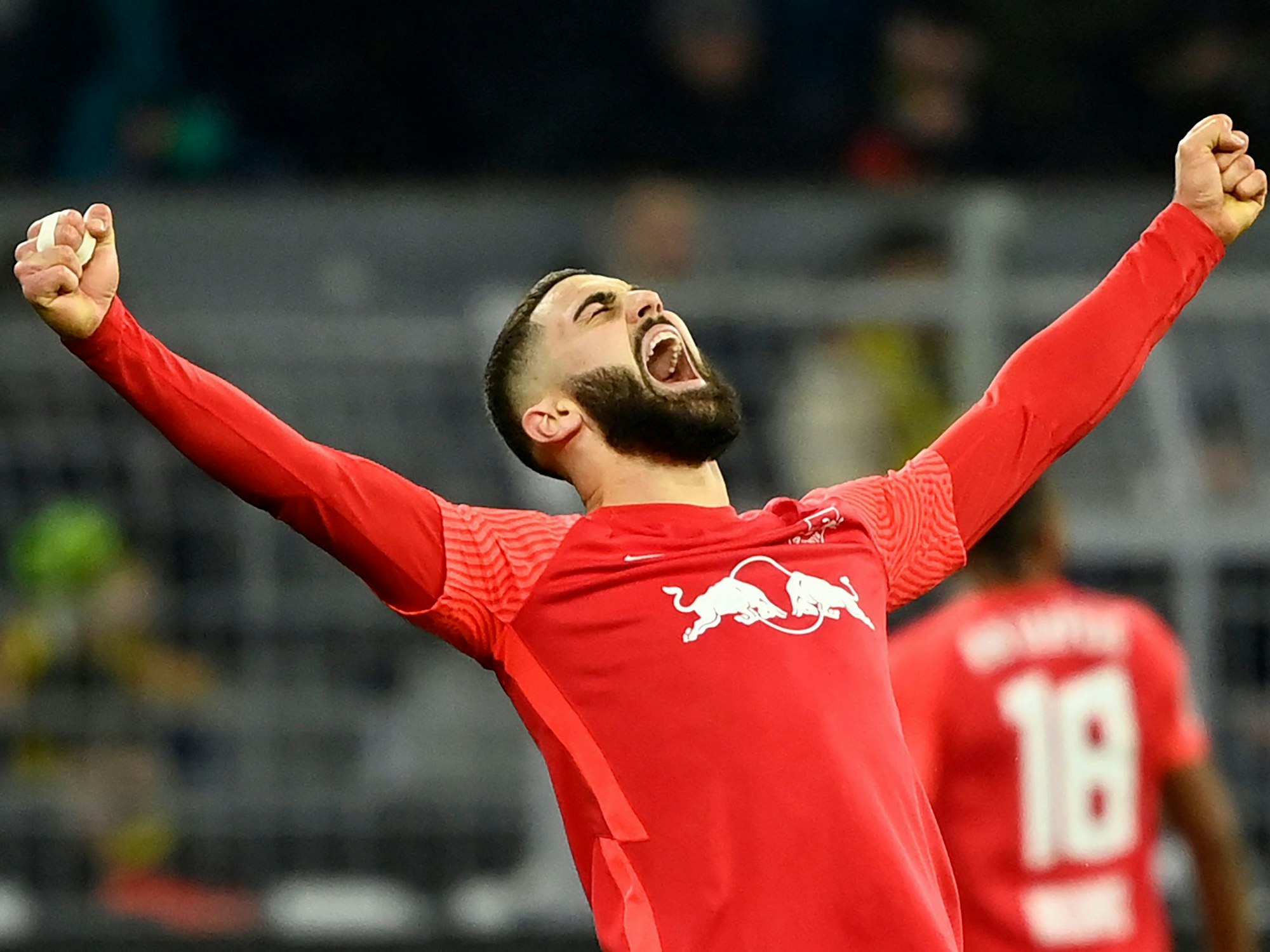 Der kroatische Verteidiger Josko Gvardiol jubelt.