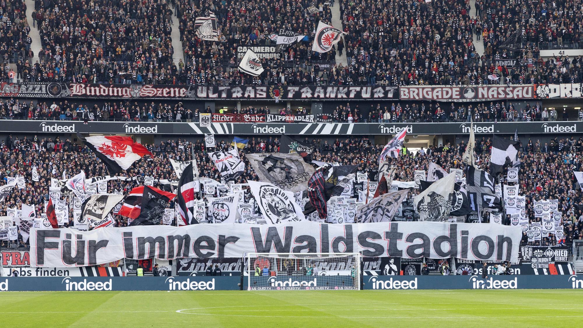 Bundesligaspiel zwischen Eintracht Frankfurt und dem SC Freiburg am 10. April 2022 im Deutsche Bank Park in Frankfurt am Main.