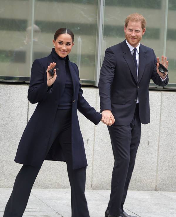 Prinz Harry und Herzogin Meghan, hier im November 2021 in New York, wurden bei einem Besuch bei der Queen gesehen.