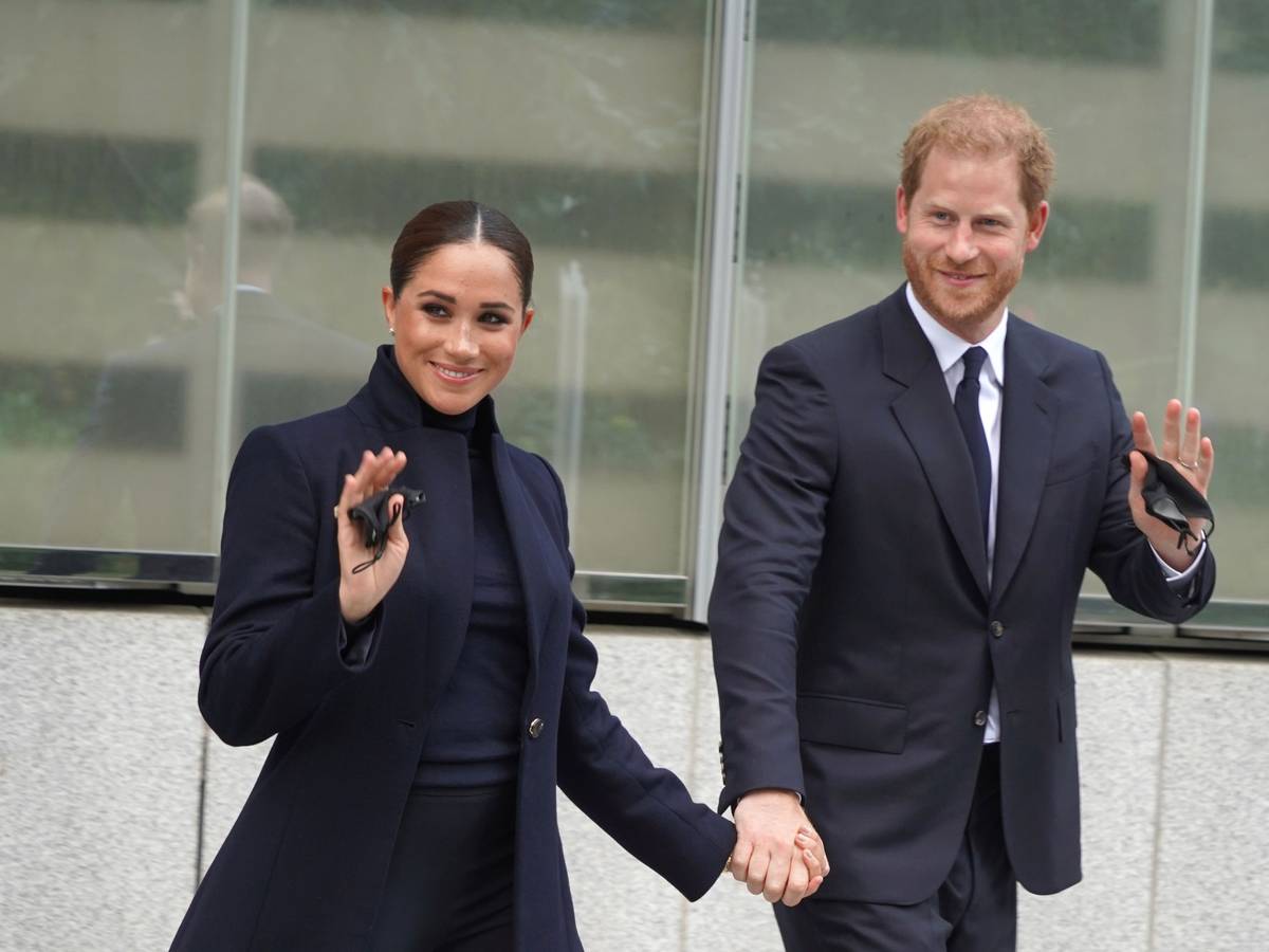 Prinz Harry und Herzogin Meghan, hier im November 2021 in New York, wurden bei einem Besuch bei der Queen gesehen.