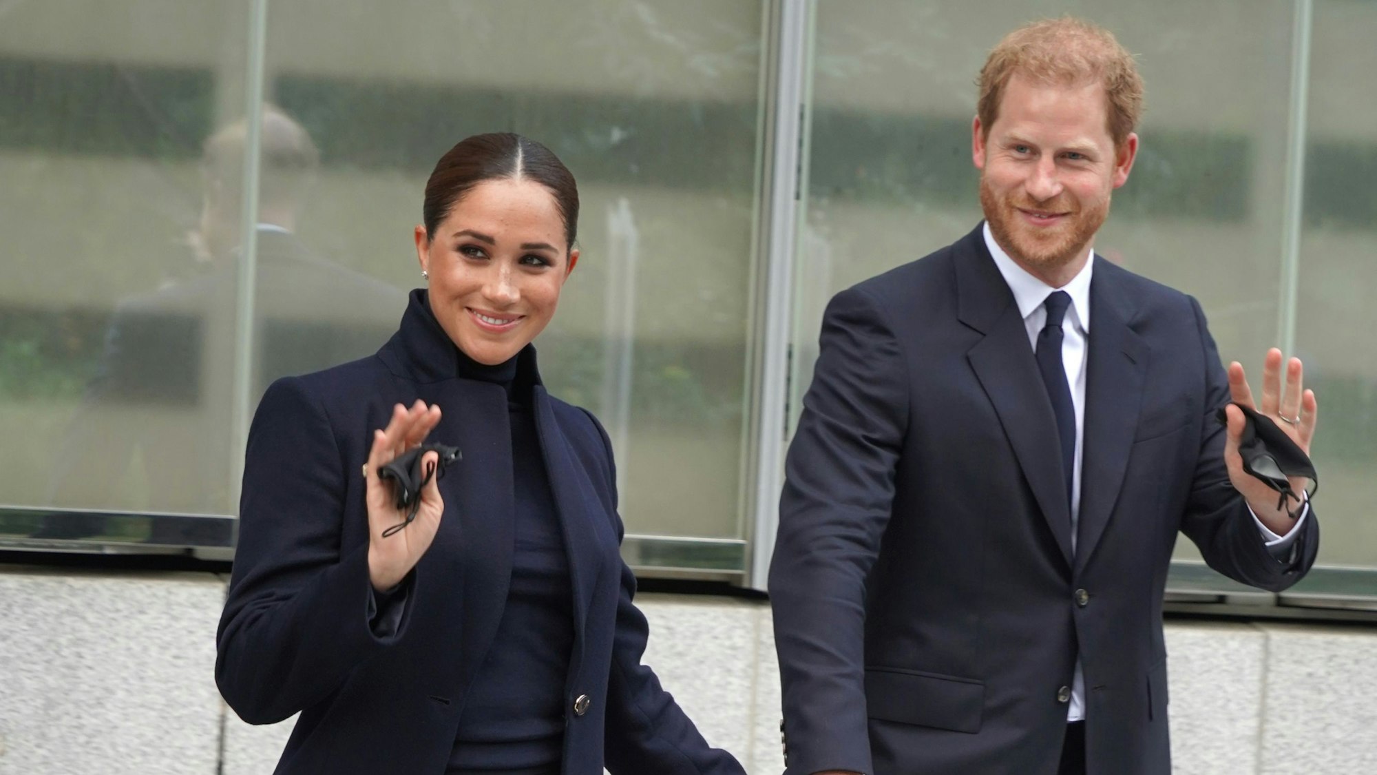 Prinz Harry und Herzogin Meghan, hier im November 2021 in New York, wurden bei einem Besuch bei der Queen gesehen.