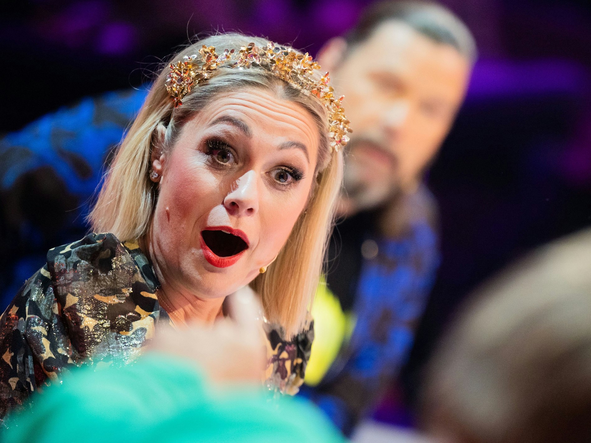 Ruth Moschner, hier 2021 bei „The Masked Singer“, hat sich tief verzweifelt bei Instagram gemeldet.