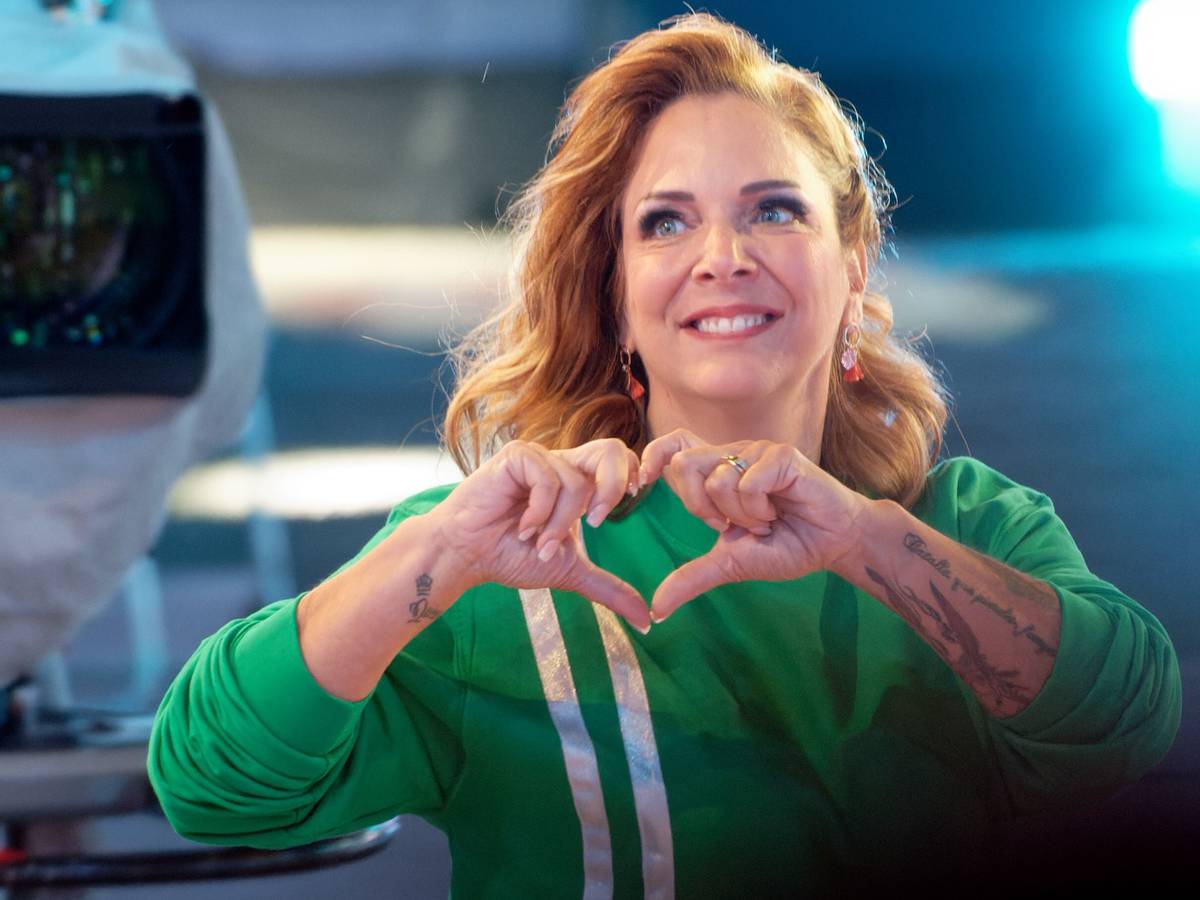 Danni Büchner bei der Auftaktsendung der Sat1-Fernsehshow „Promi Big Brother“ im Jahr 2021.