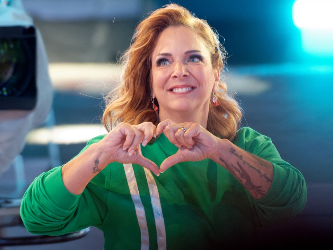 Danni Büchner bei der Auftaktsendung der Sat1-Fernsehshow „Promi Big Brother“ im Jahr 2021.