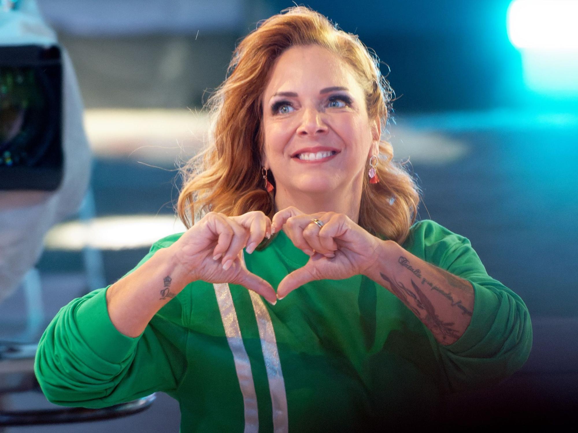 Danni Büchner bei der Auftaktsendung der Sat1-Fernsehshow „Promi Big Brother“ im Jahr 2021.
