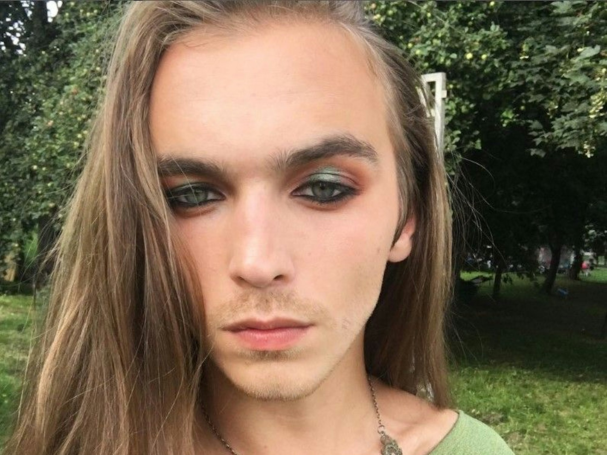 Auf dem Foto sieht man die geschminkte Gleb Kovalski.