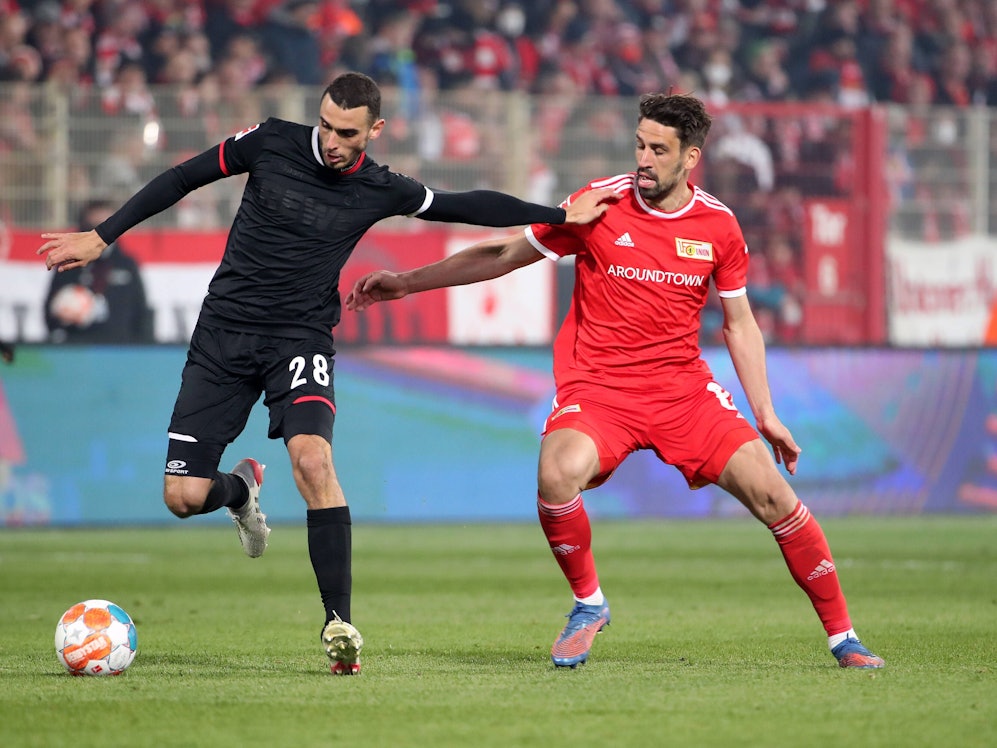 Ellyes Skhiri spielt mit dem 1. FC Köln gegen Union Berlin.