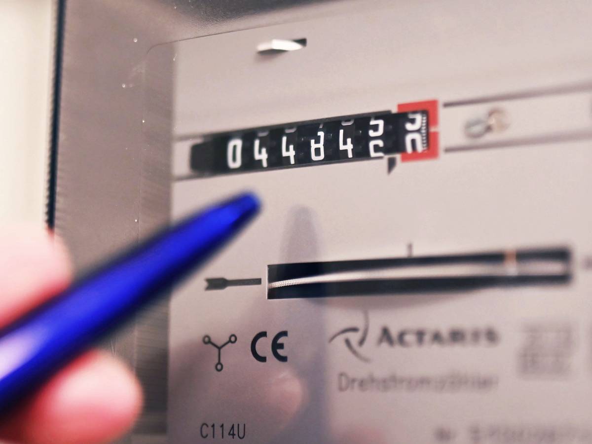 Ein Drehstromzähler in einem Haushalt. Der irakische Masterstudent Wael Karyakos hat ein Verfahren entwickelt, um die Energie-Effizienz zu verbessen.