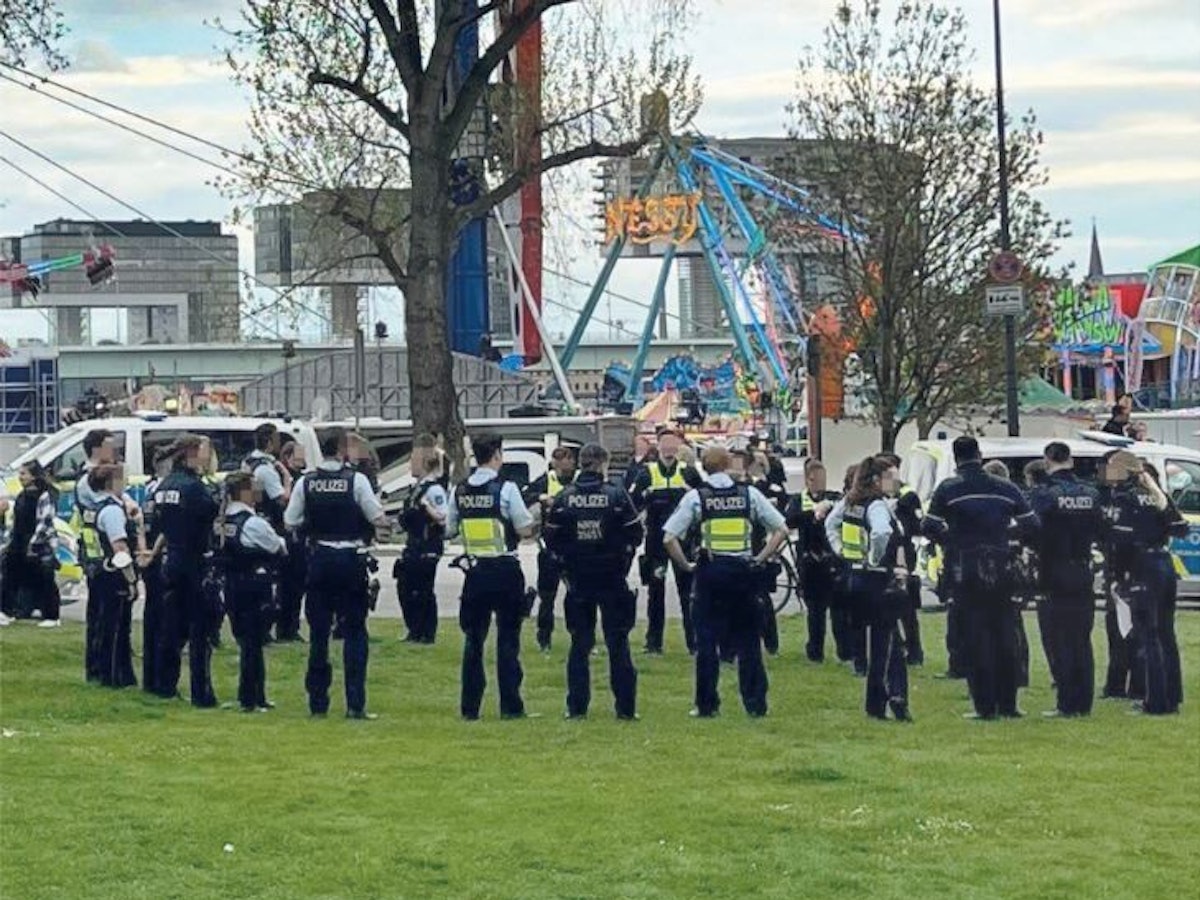 Die Frühjahrskirmes in Deutz ist am Mittwoch (20. April 2022) vorzeitig beendet worden. Das Foto entstand am 21. April.