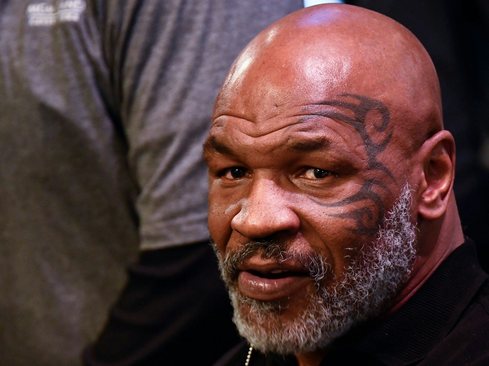 Ex-Boxweltmeister Mike Tyson bei einem Presse-Termin.