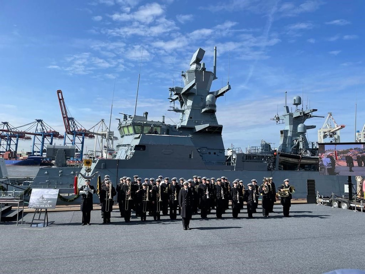 Die Feier für die neue Korvette Köln