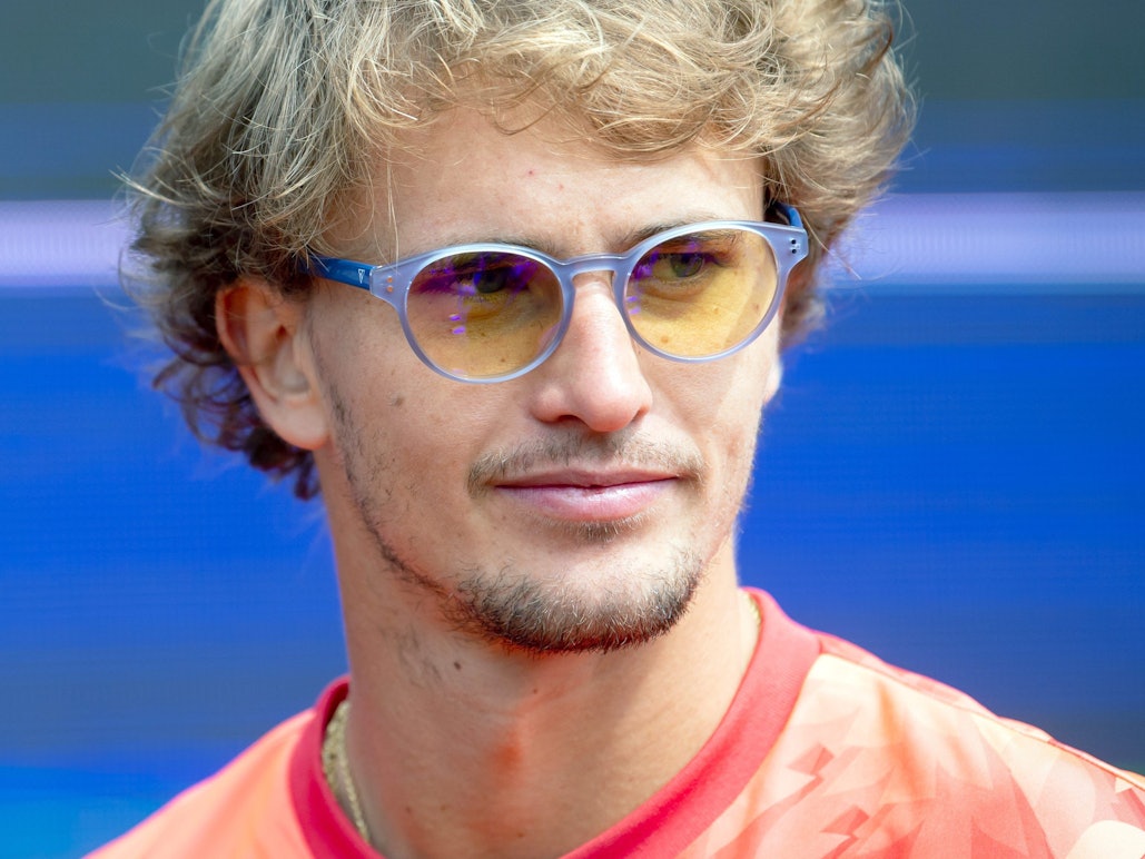 Alexander Zverev bei der Pressekonferenz der BMW Open.