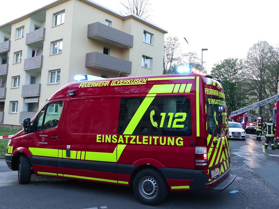 Feuerwehreinsatz in Leverkusen am 22. April