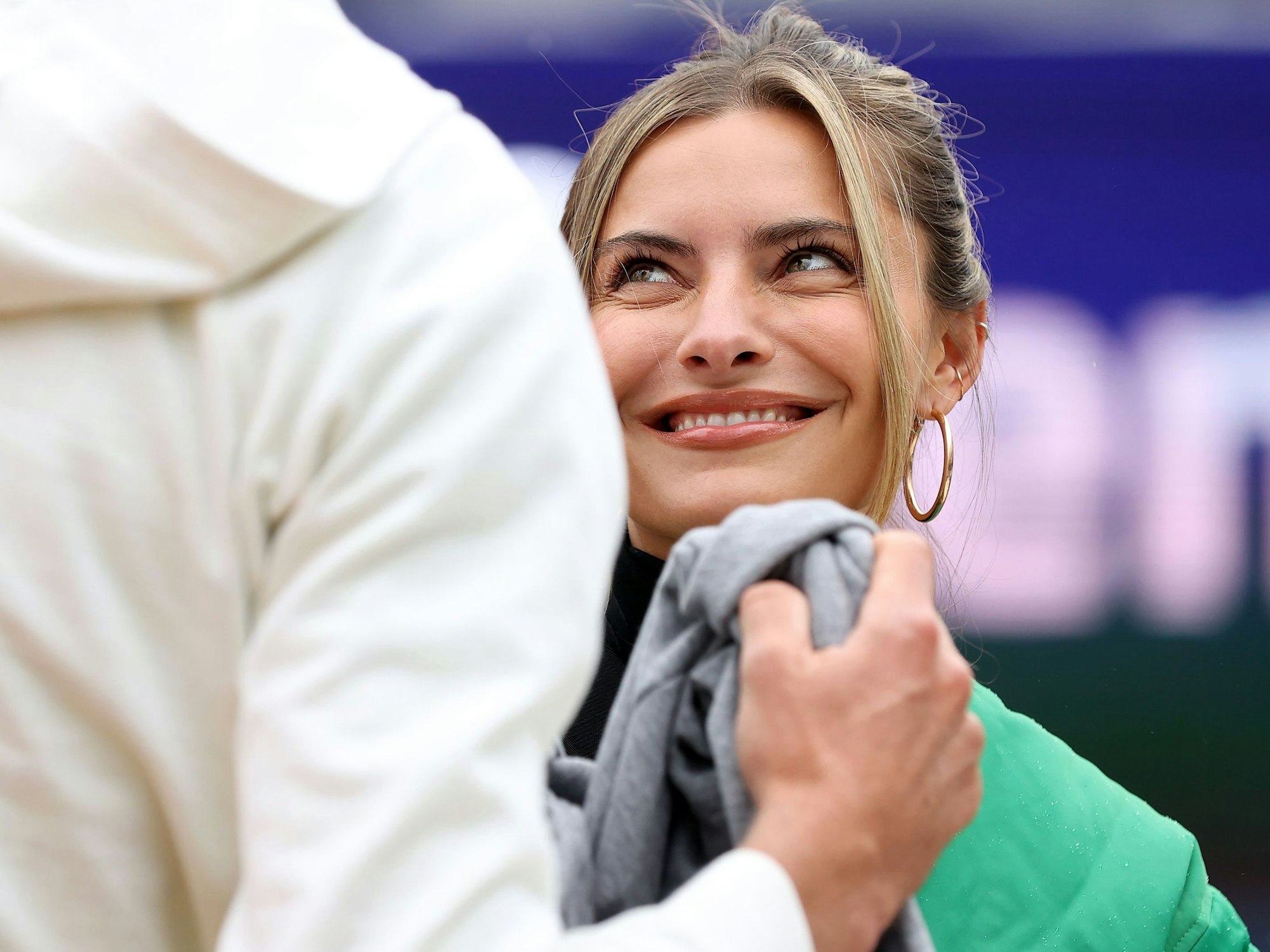 Sophia Thomalla beim Tennistraining in München.
