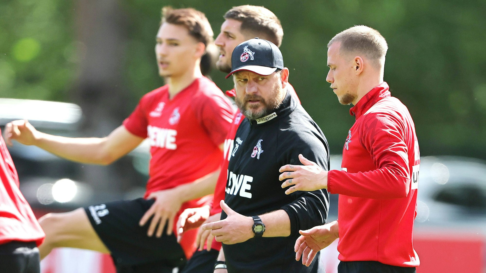 Ondrej Duda trainiert beim 1. FC Köln mit Steffen Baumgart.