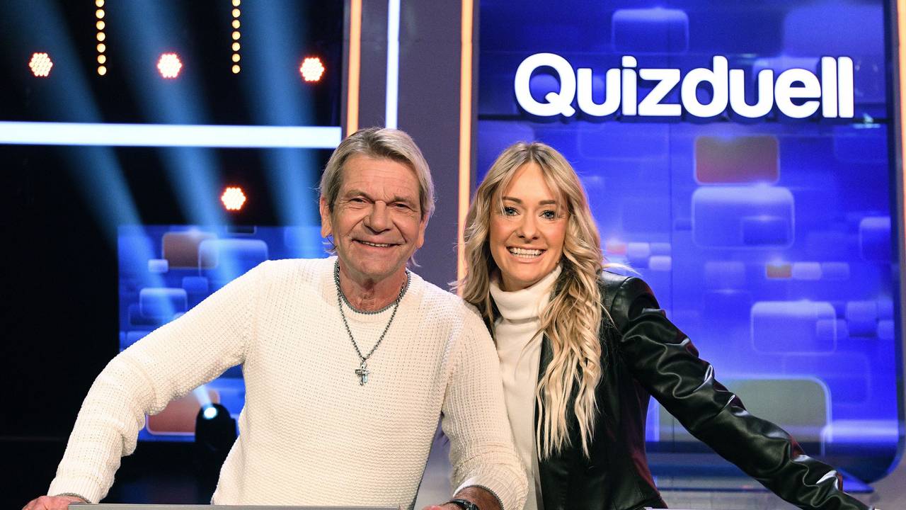 Christin Stark und ihr Matthias am 22. März beim Quizduell-Olymp. Nun sind sie glückliche Eltern einer Tochter.