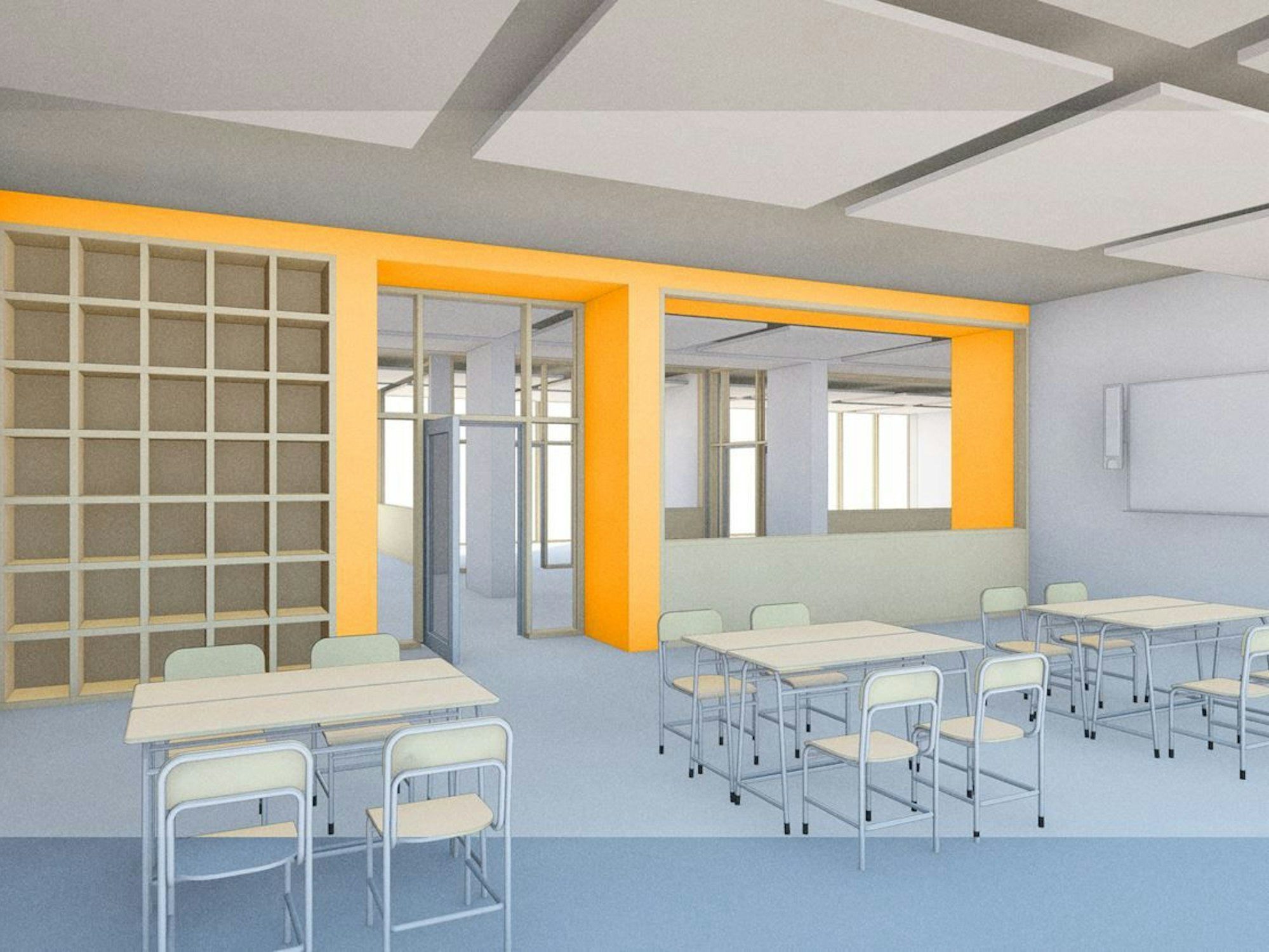 Visualisierung: So soll es im Dreikönigsgymnasium in Köln mal aussehen.