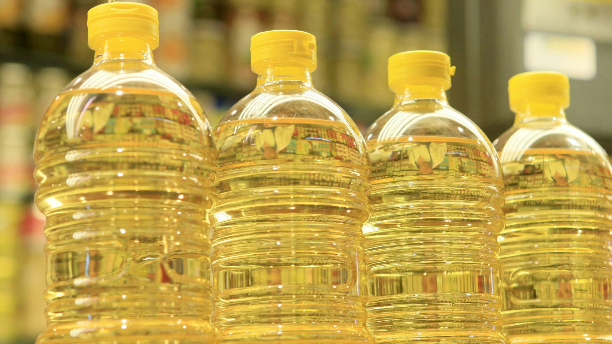 Fast so begehrt wie Gold: Sonnenblumenöl. Bei Aldi und Lidl sind die Regale seit Wochen leer. Ursache ist nicht allein der Krieg in der Ukraine - es ist die Kundschaft, die offenbar die Schuld trägt. Das Symbolbild wurde 2008 geschossen.