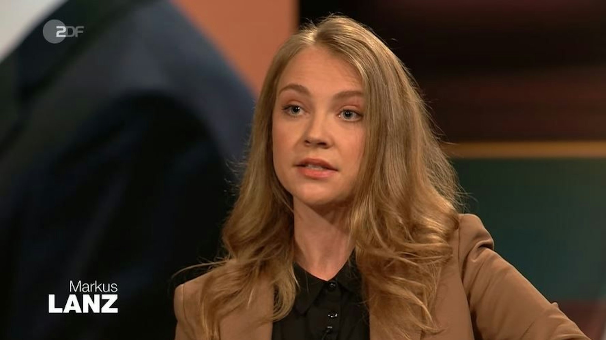 Oliva Kortas bei „Markus Lanz“.
Screenshot: ZDF