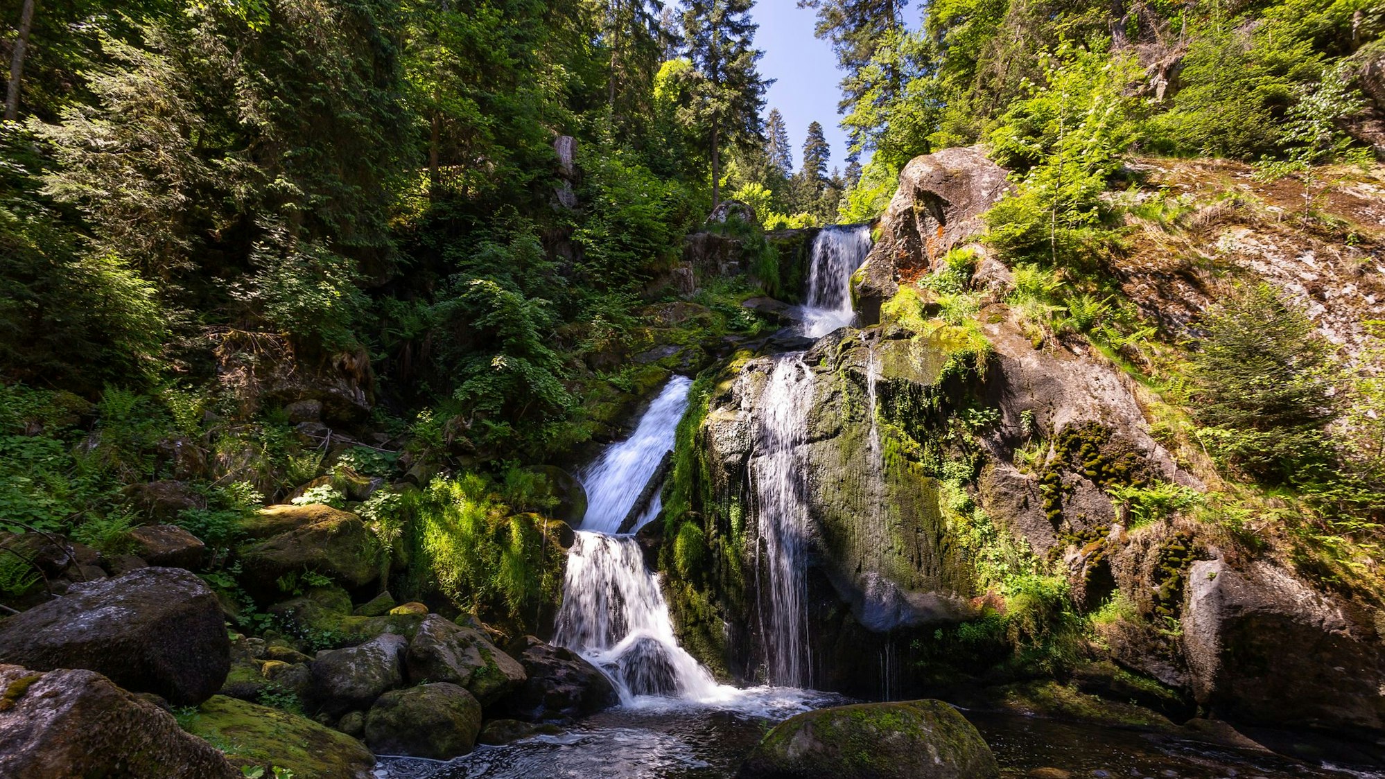 Eine der bekanntesten Sehenswürdigkeiten im Schwarzwald: die Triberger Wasserfälle.