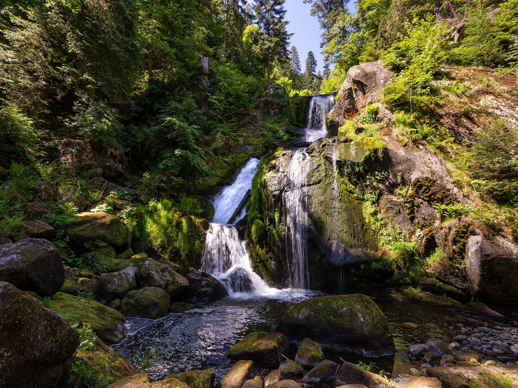 Triberger Wasserfälle im Schwarzwald.