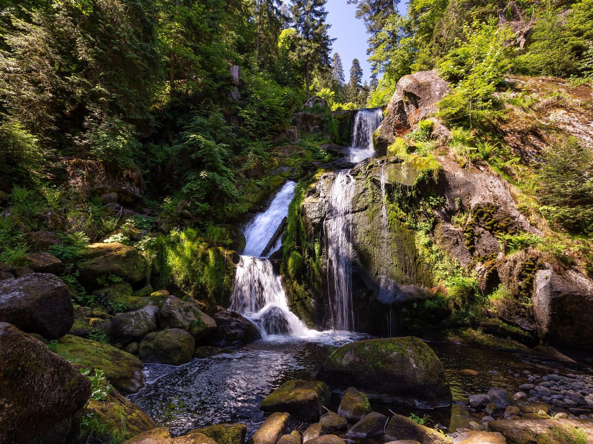 Die Triberger Wasserfälle gehören zu den bekanntesten Sehenswürdigkeiten im Schwarzwald.