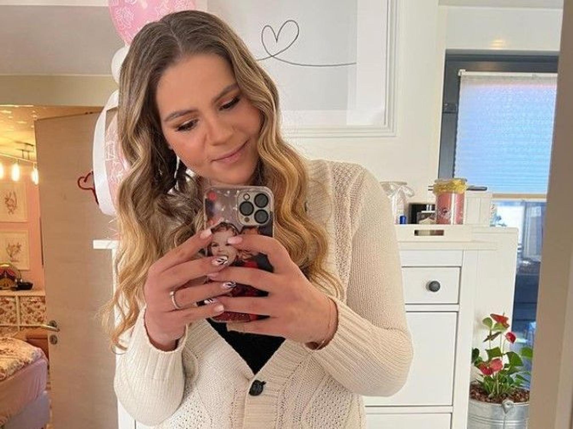 Sylvana Wollny, hier auf einem Instagram-Selfie am 25. März 2022.