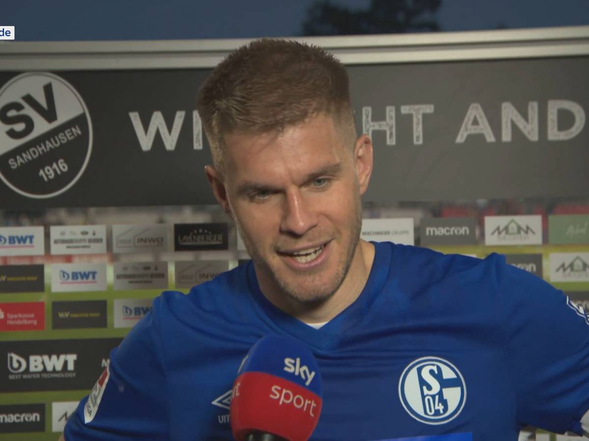 Schalke-Stürmer Simon Terodde nach dem Spiel im Interview bei Sky.