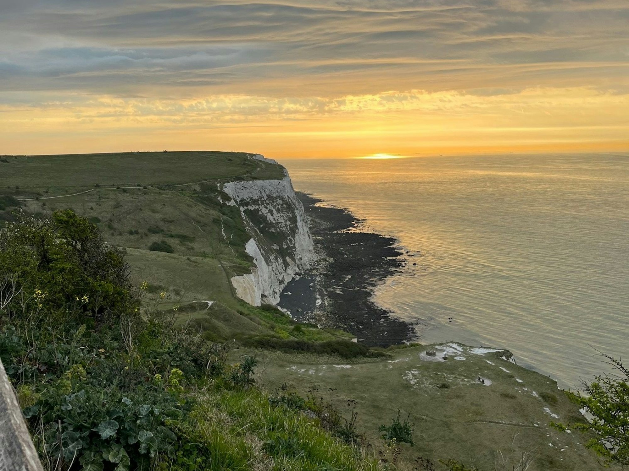 Sonnenaufgang auf der britischen Insel.
