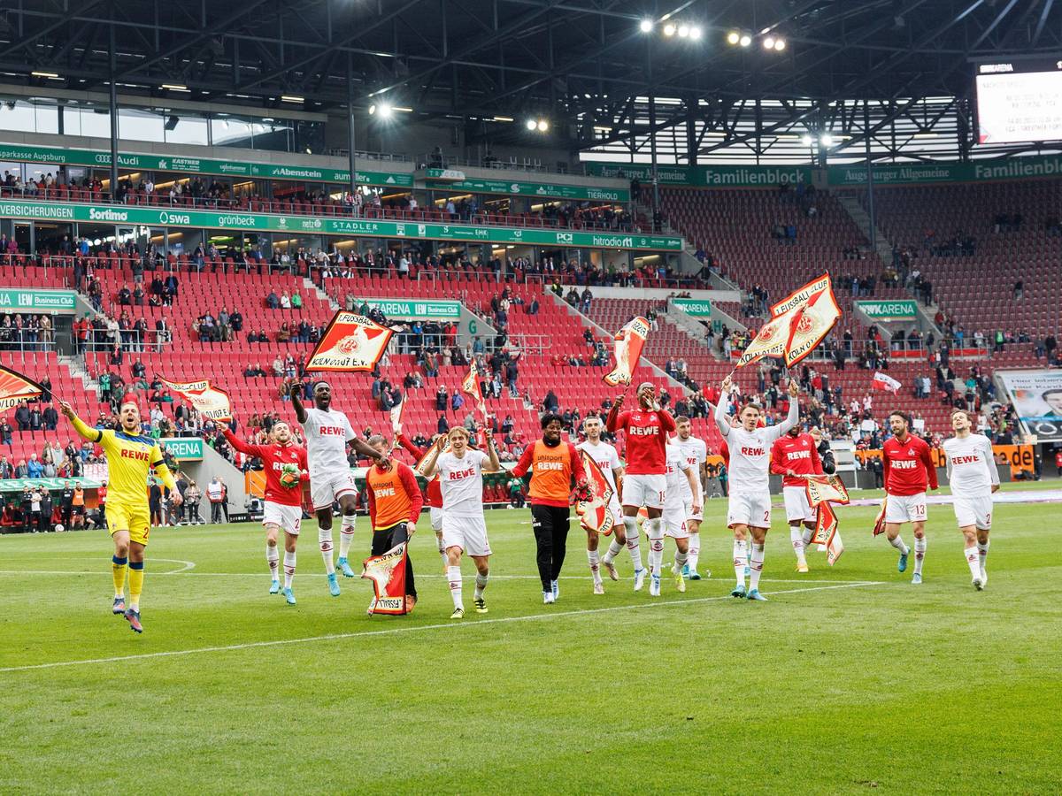 Der 1. FC Köln gewinnt in Augsburg.