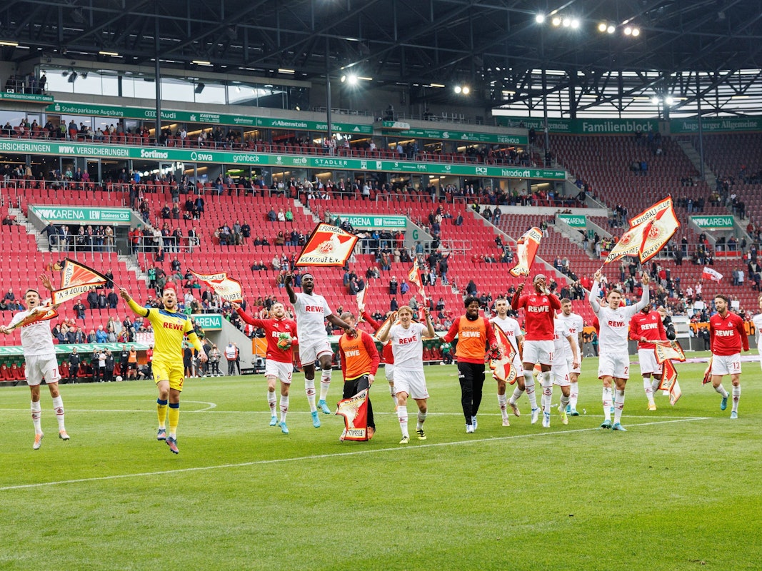 Der 1. FC Köln gewinnt in Augsburg.