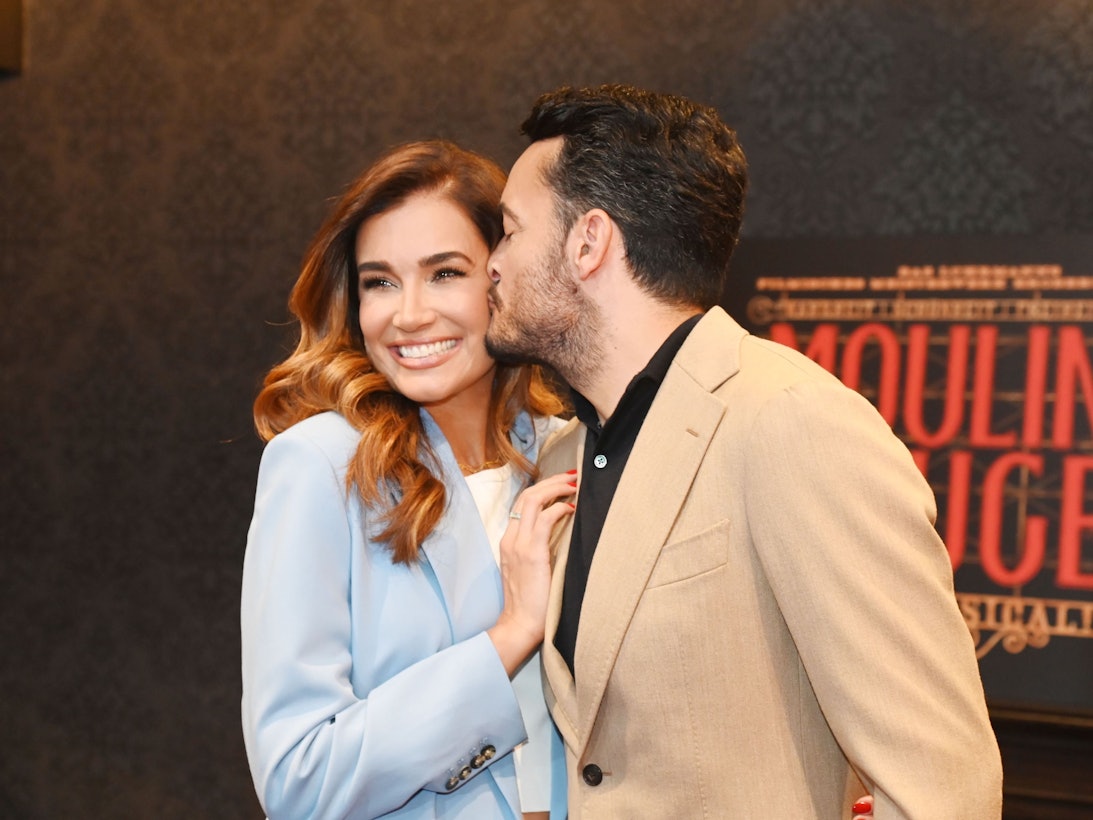 Jana Ina und Giovanni Zarrella im Musical Dome bei der Vorstellung des Musicals „Moulin Rouge“.