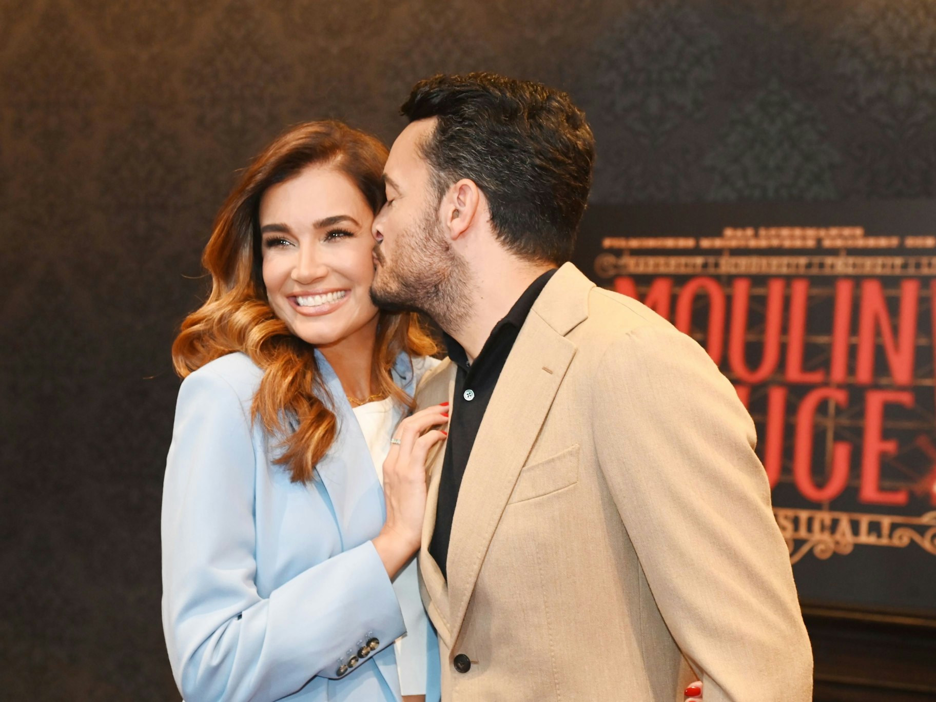 Jana Ina und Giovanni Zarrella im Musical Dome bei der Vorstellung des Musicals „Moulin Rouge“.