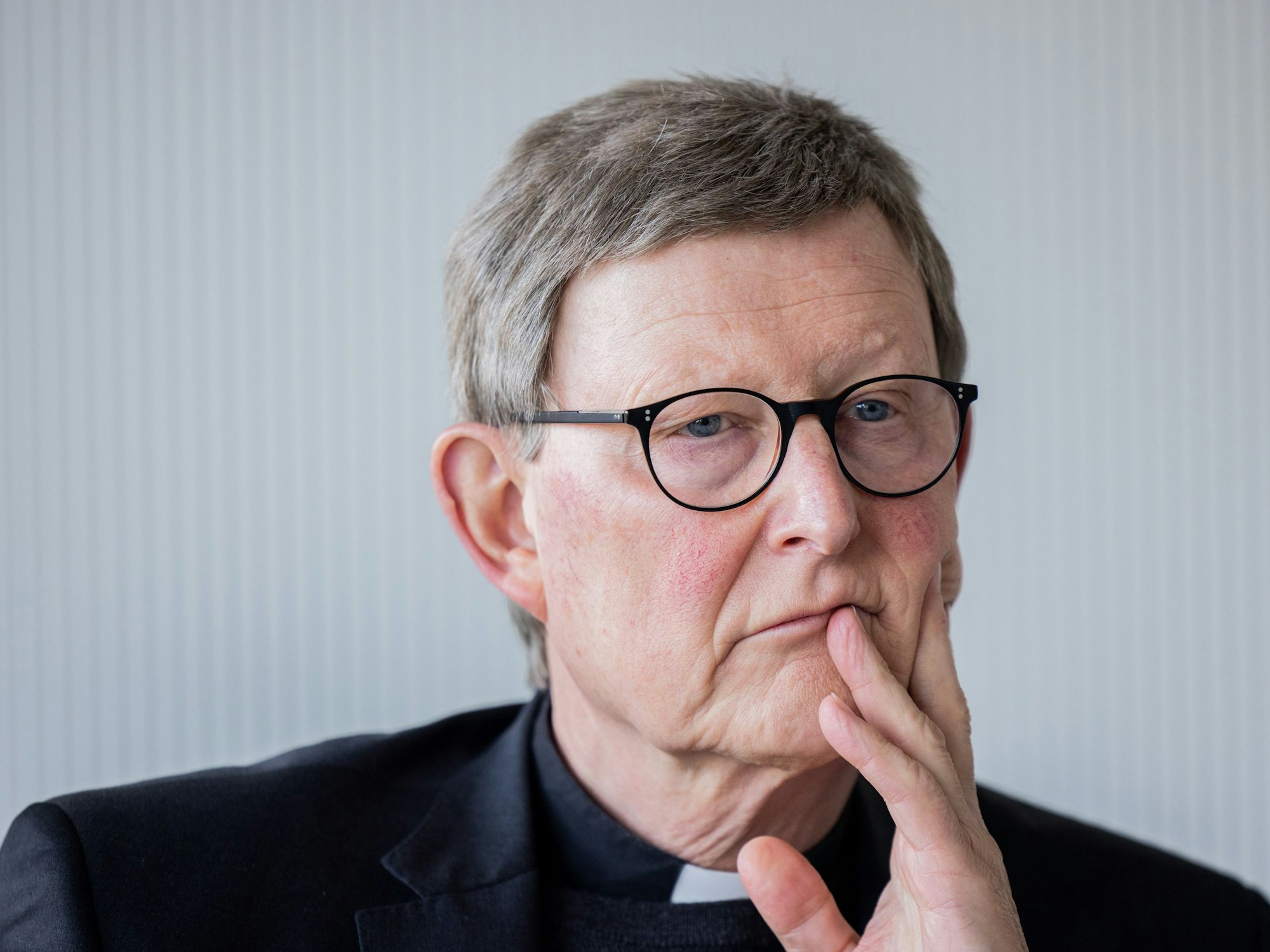 Kardinal Rainer Maria Woelki, Erzbischof von Köln, spricht im Domforum.