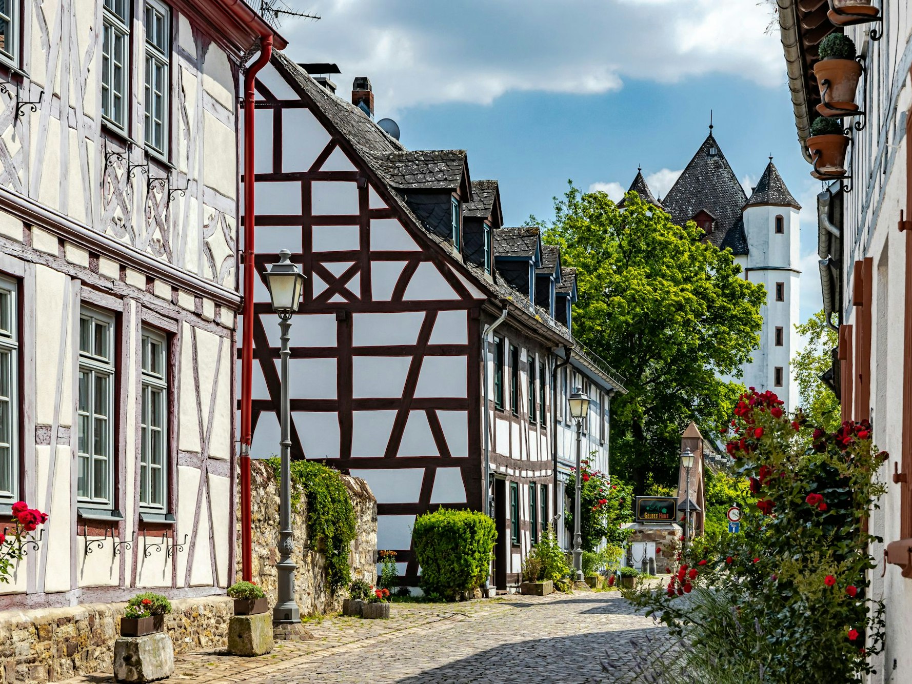 Fast wie im Elsass: Das schöne Dorf Eltville in Hessen.