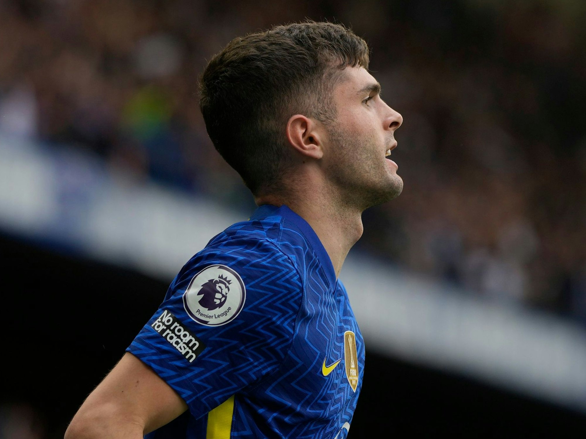 Christian Pulisic jubelt nach einem Tor für den FC Chelsea. Bahnt sich jetzt ein Wechsel an?