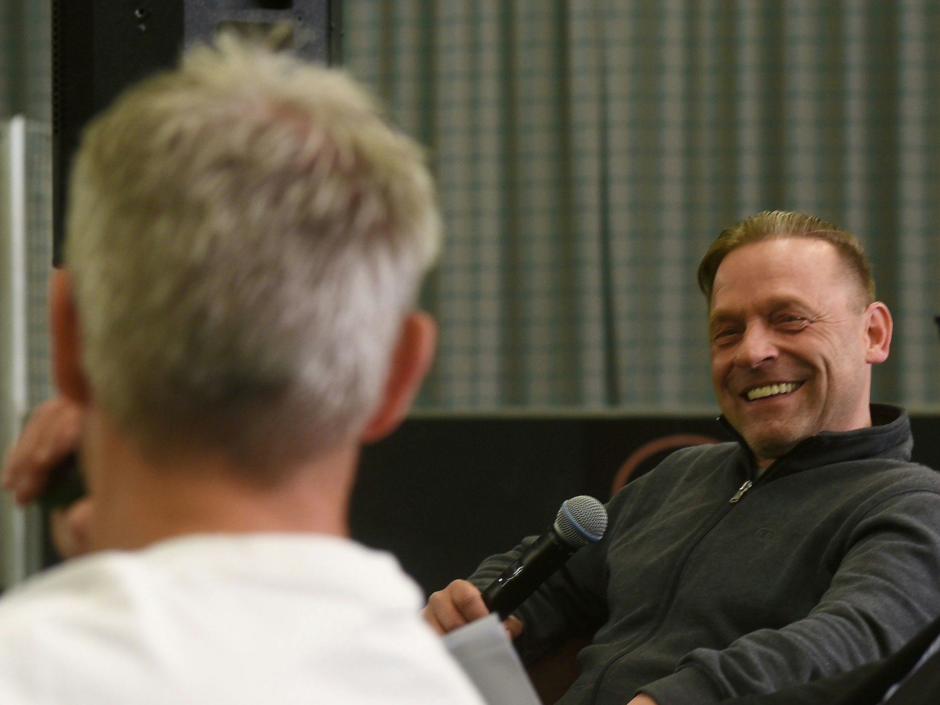 04.05.2022, Hürth: FC Talk im Hürther Bolzplatz mit den Fußball-Weltmeistern Pierre Littbarski und Thomas Häßler.
Thomas Häßler
Foto: Csaba Peter Rakoczy