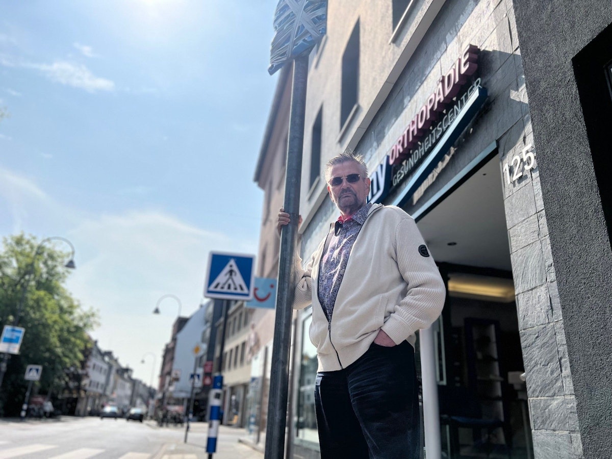 Günther Klum am 5. Mai 2022 auf der Dellbrücker Hauptstraße in Köln.