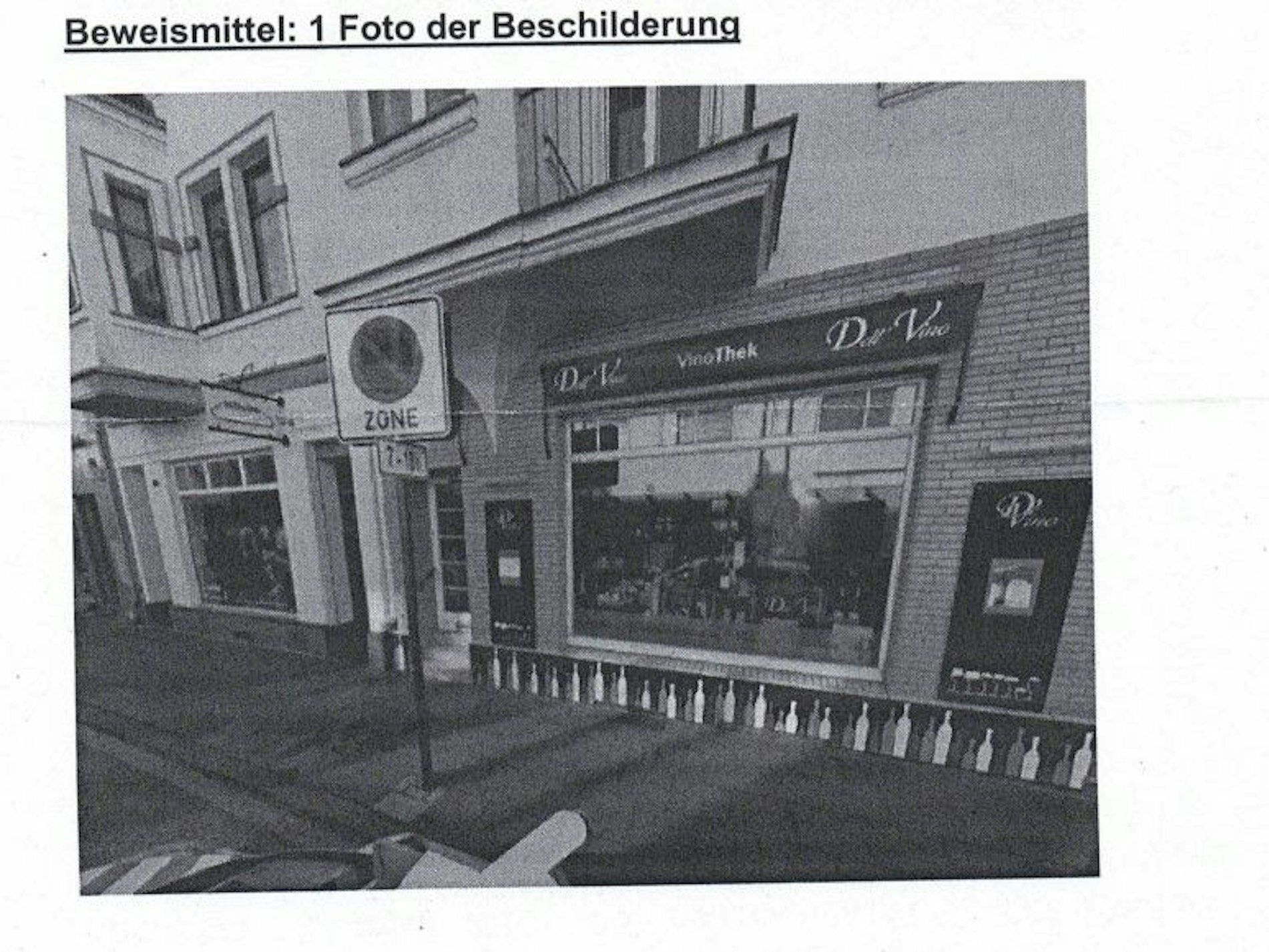 Screenshot aus der Anzeige gegen Günther Klum