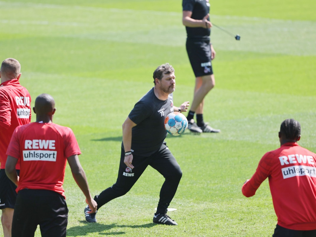 Steffen Baumgart trainiert den 1. FC Köln am Geißbockheim.