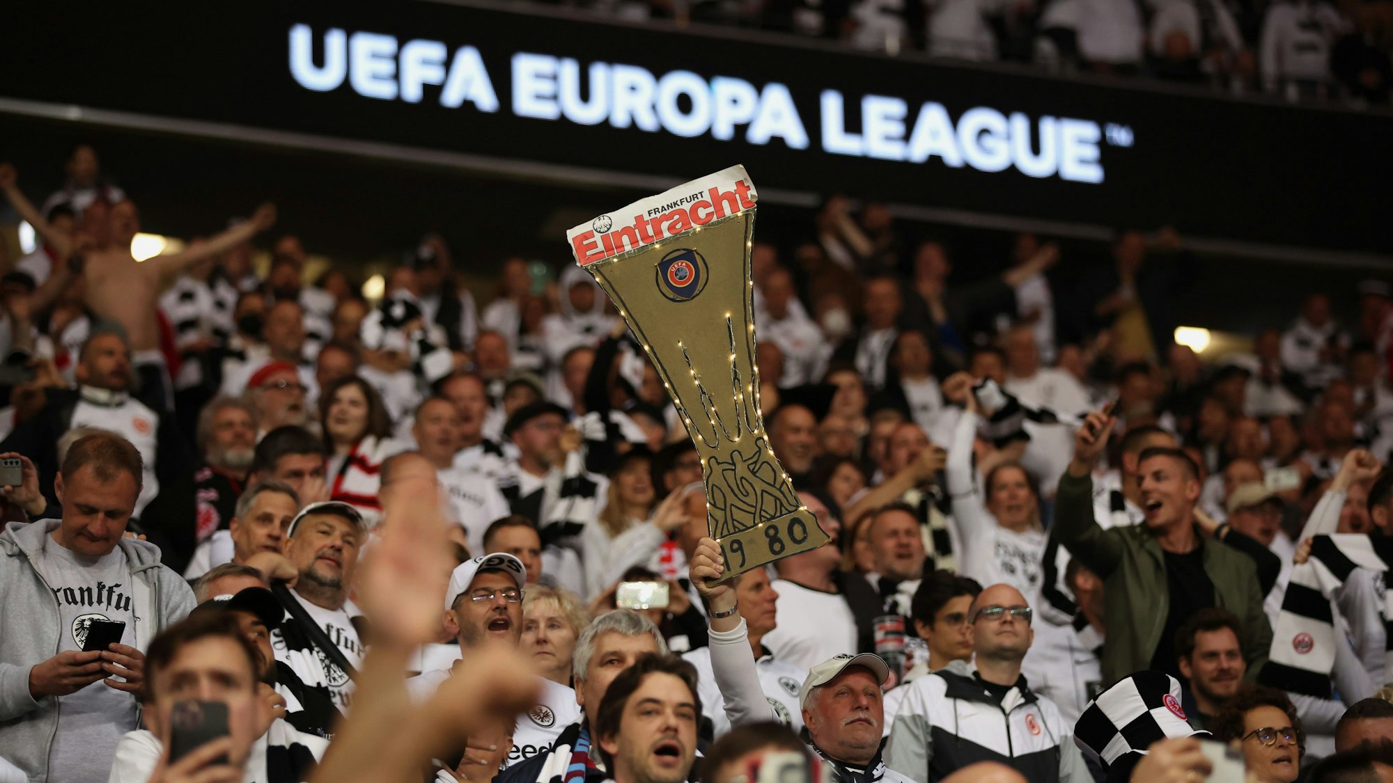 Fans von Eintracht Frankfurt im Halbfinale der Europa League