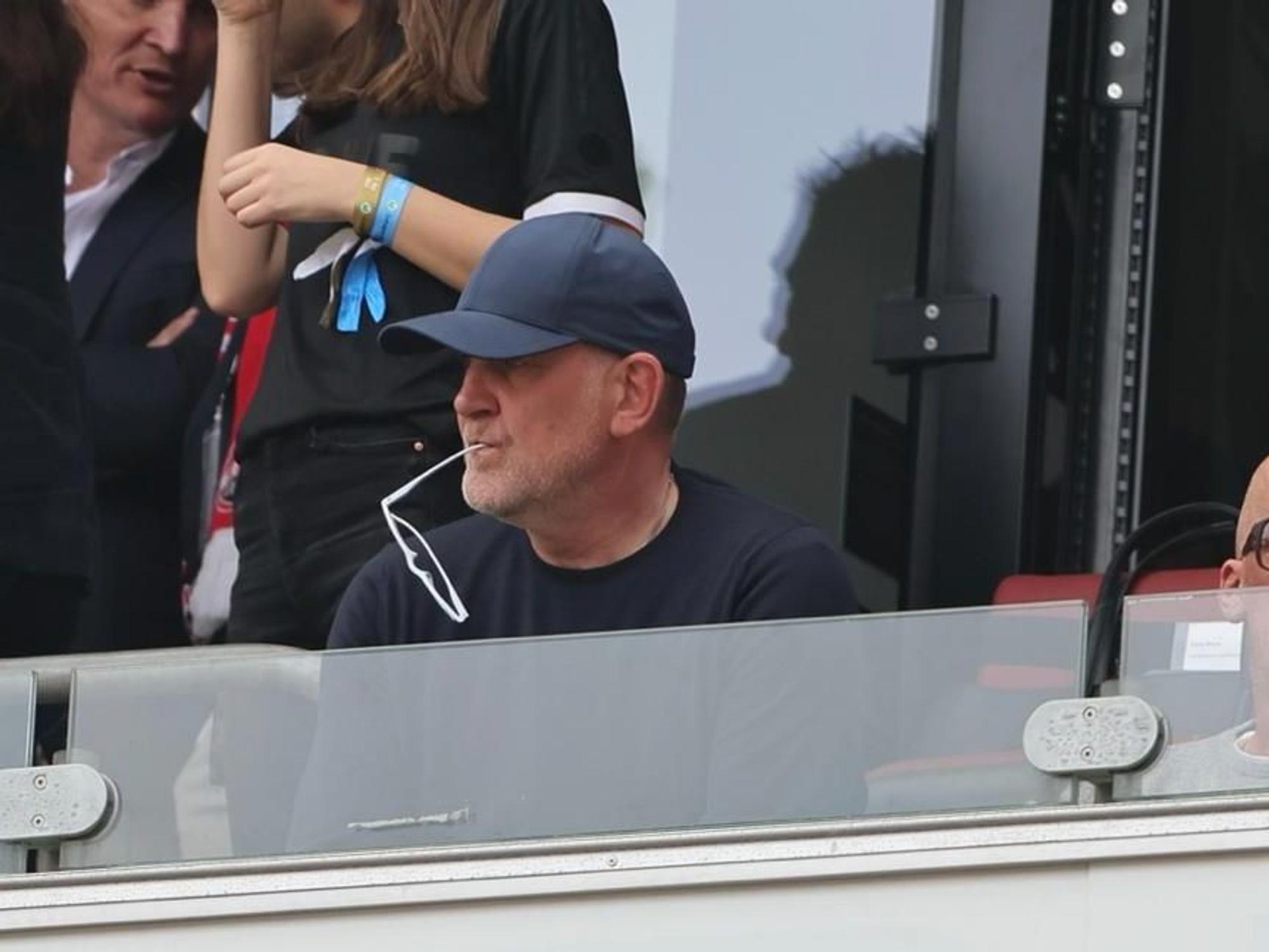 Jörg Schmadtke beim Bundesliga-Spiel 1. FC Köln gegen VfL Wolfsburg am 7. Mai 2022