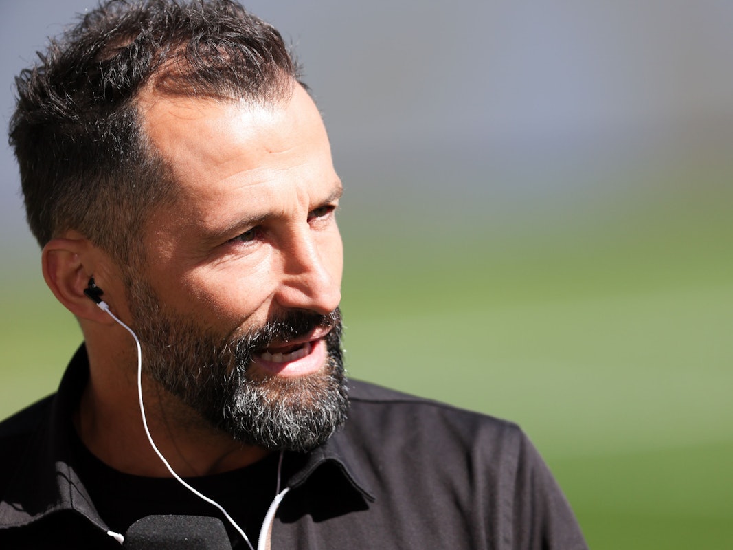 Der Sohn von Sportdirektor Hasan Salihamidzic hat sich auf Twitter über Transfers vom FC Bayern geäußert. Das Bild wurde am 17. April 2022 aufgenommen.