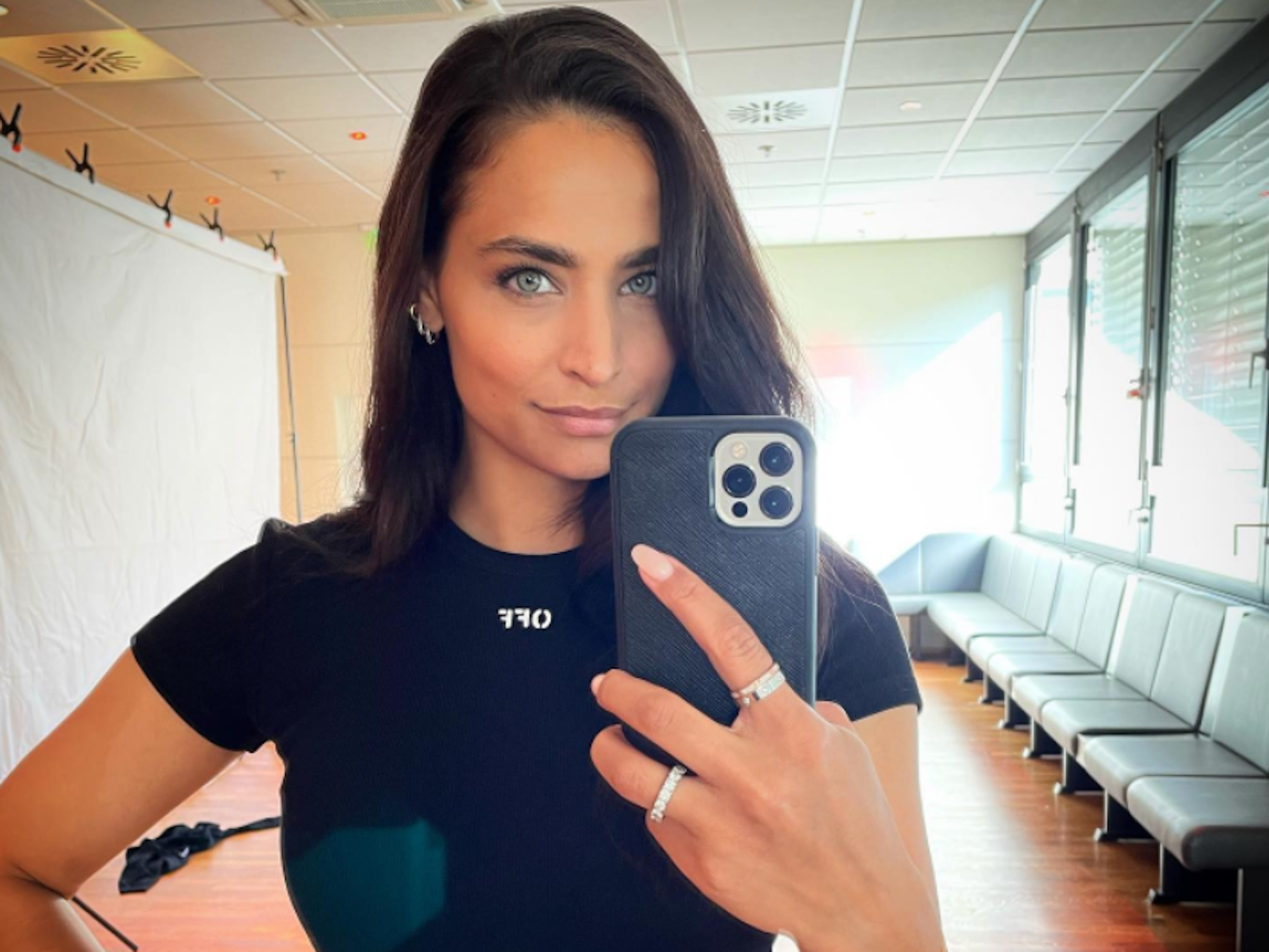 Amira Pocher tanzt aktuell in der RTL-Show „Let's Dance“. Das Selfie hat sie am 20. April auf ihrem Instagram-Account gepostet.