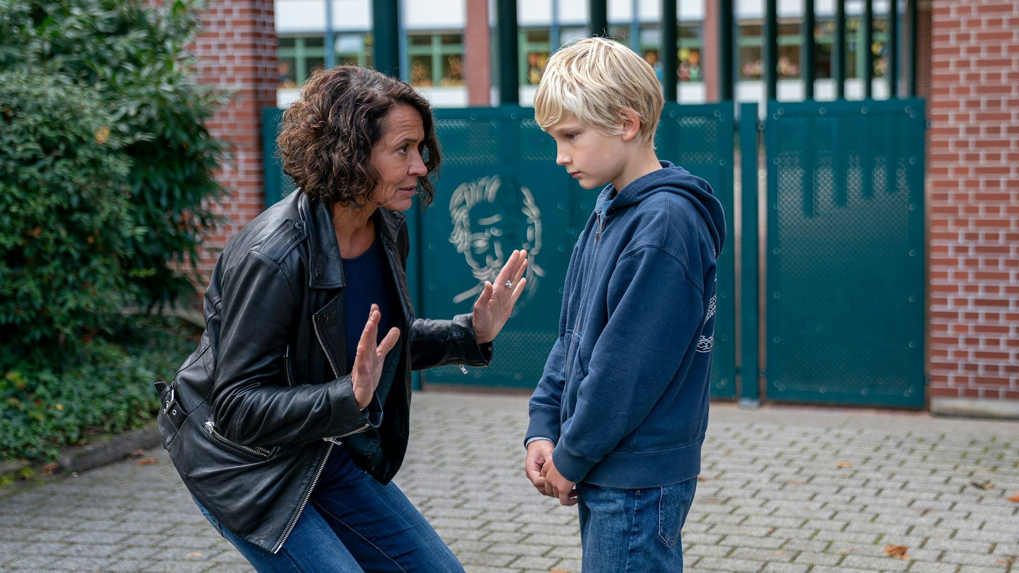 An Spannung fehlte es nicht: Kann Lena Odenthal (Ulrike Folkerts) etwas von Schüler Pit (Finn Lehmann) erfahren?