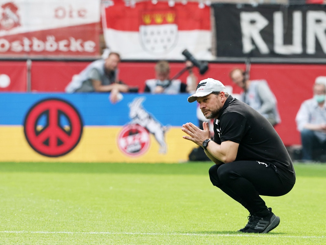 Steffen Baumgart vor dem Spiel gegen den VfL Wolfsburg.