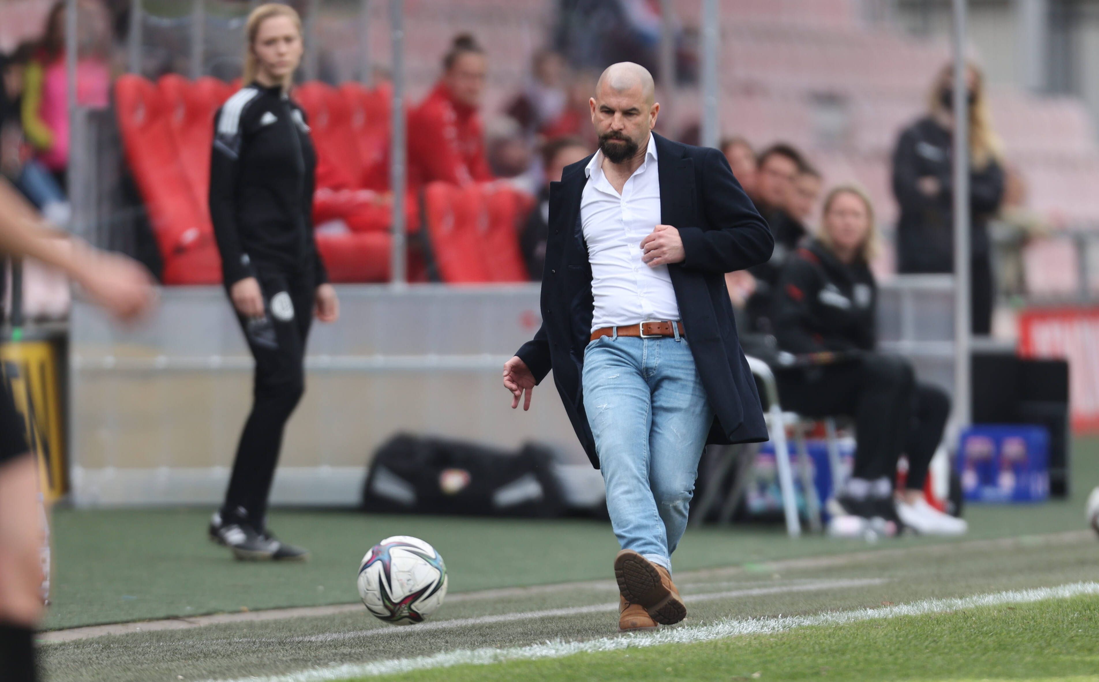 Sascha Glass zeigt sein fußballerisches Können.